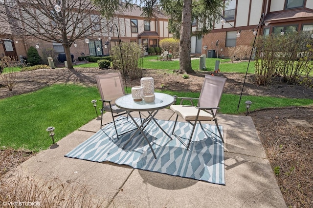 2828 Ashton Ct, Westchester, IL 60154 - view of patio featuring central AC unit