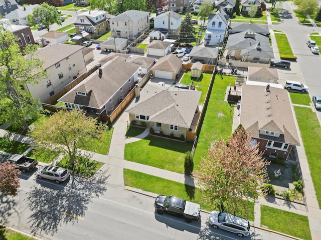 aerial perspective of suburban area