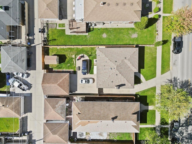 aerial view of residential area