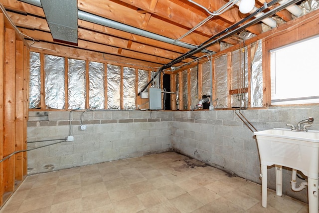 742 Newell Ave, Calumet City, IL 60409 - basement featuring concrete block wall