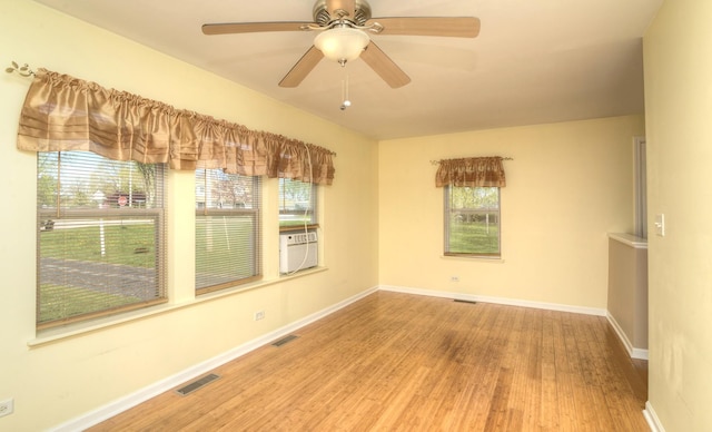 2816 Stilling Blvd, Mchenry, IL 60050 - unfurnished room featuring wood finished floors, baseboards, and ceiling fan