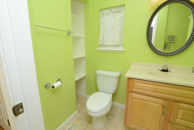 2816 Stilling Blvd, Mchenry, IL 60050 - bathroom with tile patterned flooring, toilet, vanity, and baseboards
