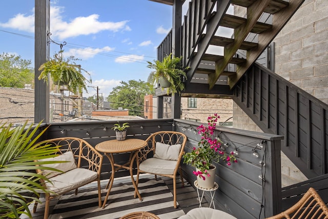 1942 W Armitage Ave Unit 2, Chicago, IL 60622 - wooden terrace with stairs