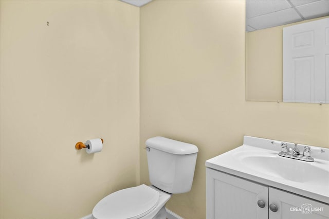 1231 Anthony Ln, Sandwich, IL 60548 - bathroom featuring toilet, vanity, and baseboards