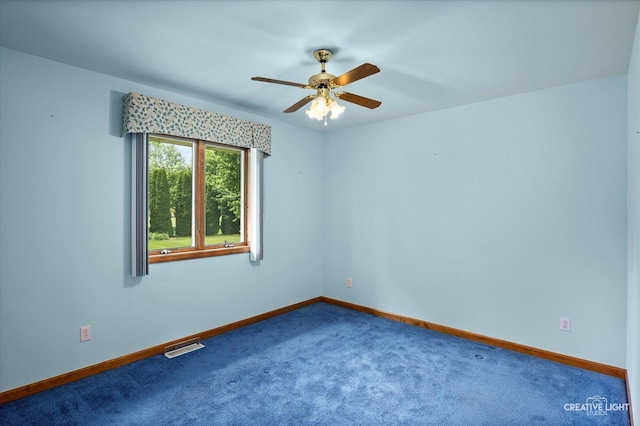 1231 Anthony Ln, Sandwich, IL 60548 - carpeted empty room with a ceiling fan and baseboards