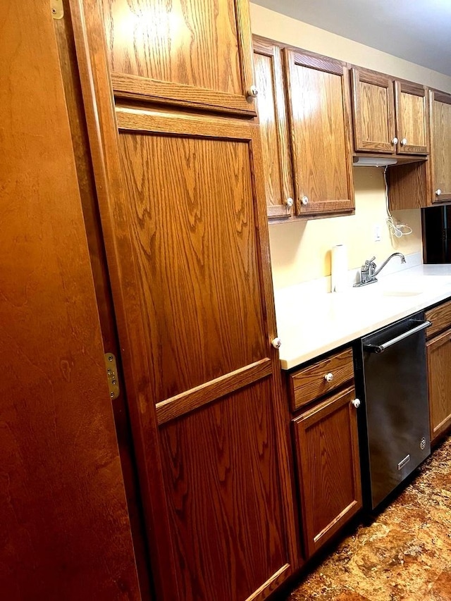 1231 Anthony Ln, Sandwich, IL 60548 - kitchen featuring stainless steel dishwasher, a sink, and light countertops