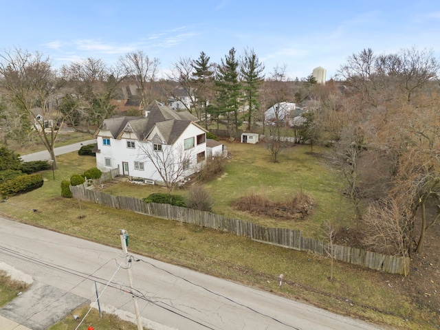birds eye view of property