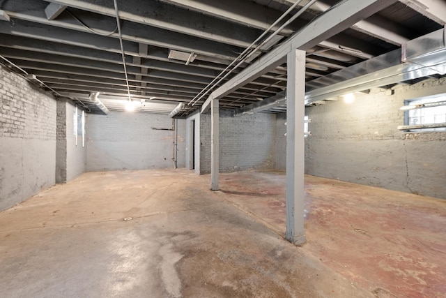 view of basement