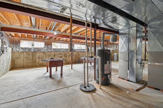 1037 Moray Dr, Inverness, IL 60010 - basement with gas water heater