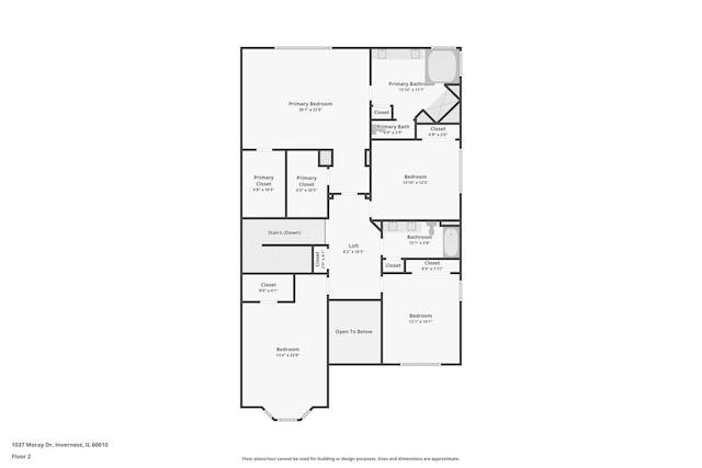 1037 Moray Dr, Inverness, IL 60010 - floor plan