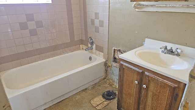 15231 Ashland Ave, Harvey, IL 60426 - bathroom with vanity and a bathtub