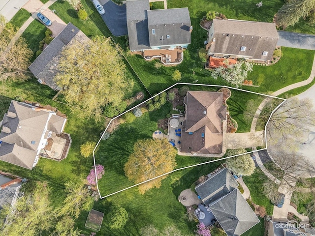 1454 Rill Ct, Naperville, IL 60565 - drone / aerial view with a residential view