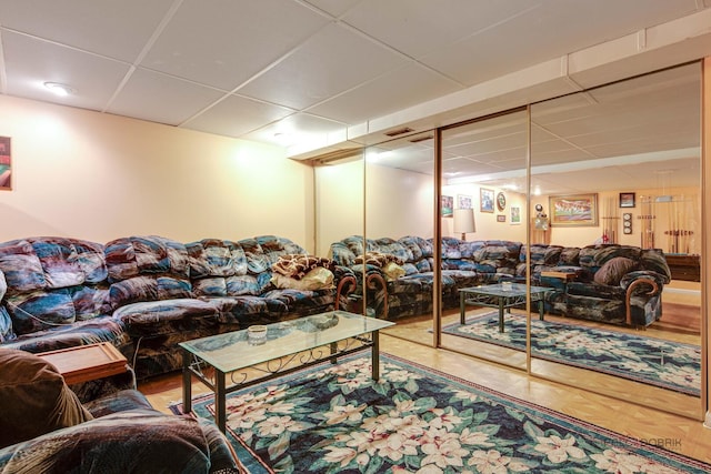 1338 E Best Dr, Arlington Heights, IL 60004 - living room with a drop ceiling and visible vents
