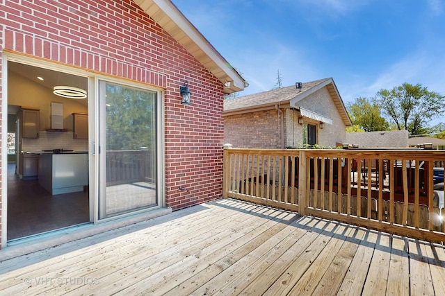 1544 N Wolf Rd, Berkeley, IL 60163 - view of wooden deck