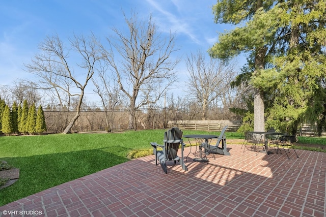 910 Lane, Lorraine, Lake Forest, IL 60045 - view of patio / terrace featuring outdoor dining area and fence