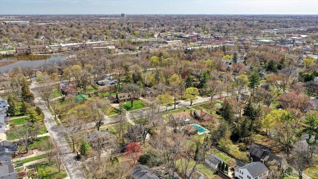 349 N Lincoln St, Batavia, IL 60510 - birds eye view of property featuring a residential view and a water view