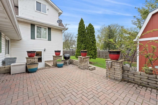 view of patio / terrace featuring a fenced backyard