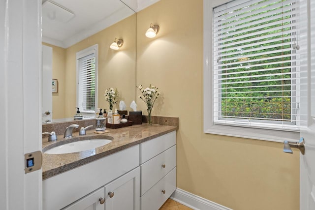 860 Kenton Rd, Deerfield, IL 60015 - bathroom featuring vanity and tile patterned flooring