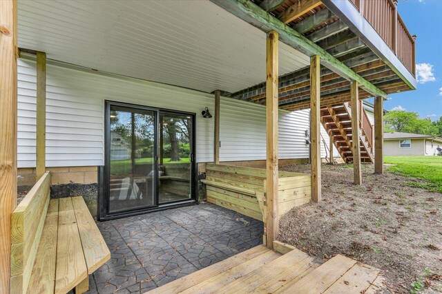 1801 Cindy Lynn St, Urbana, IL 61802 - wooden deck featuring stairway