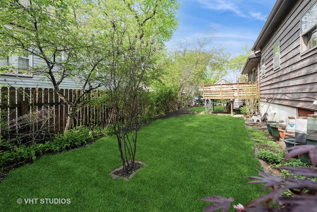 1001 Elgin Ave, Forest Park, IL 60130 - view of yard featuring a wooden deck