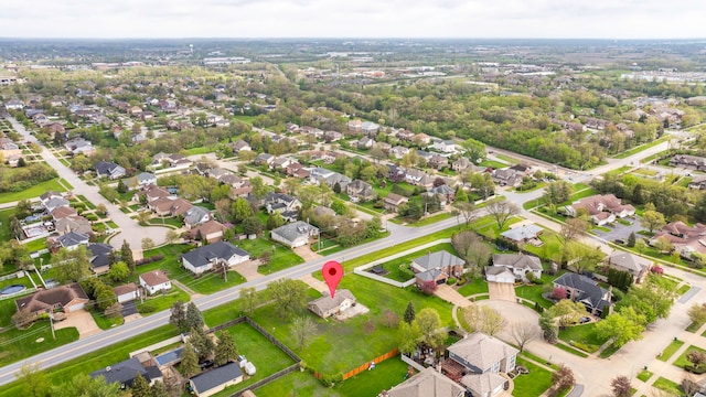 11007 W 167th St, Orland Park, IL 60467 - birds eye view of property featuring a residential view