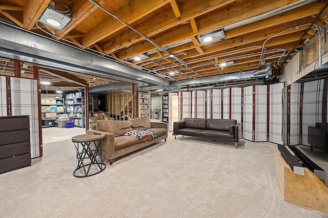 2111 Belleau Woods Ct, Wheaton, IL 60189 - living area with carpet flooring