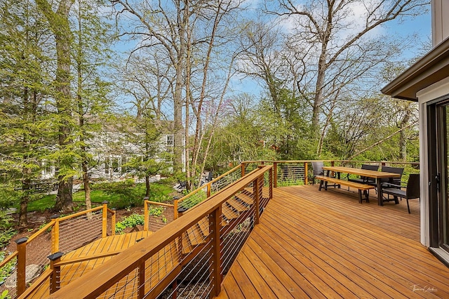 2111 Belleau Woods Ct, Wheaton, IL 60189 - wooden deck featuring outdoor dining space