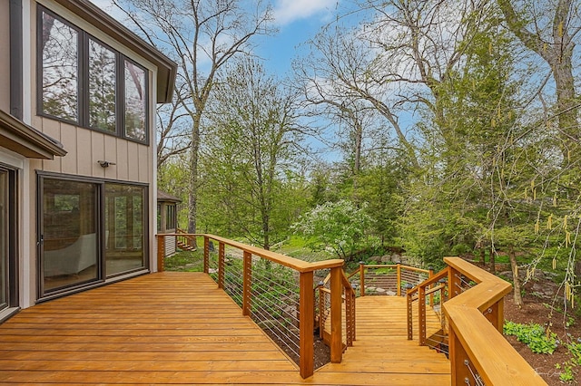 2111 Belleau Woods Ct, Wheaton, IL 60189 - view of wooden terrace