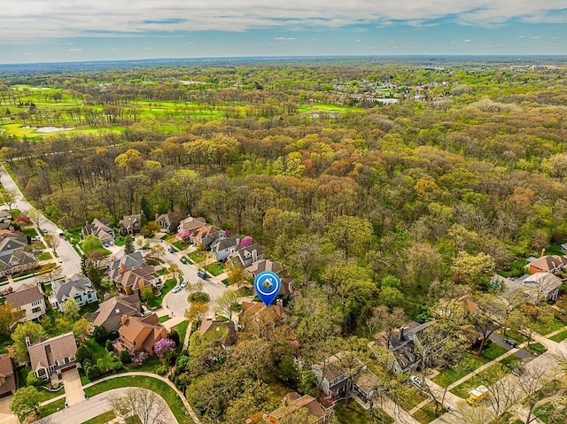 2111 Belleau Woods Ct, Wheaton, IL 60189 - birds eye view of property featuring a residential view and a view of trees