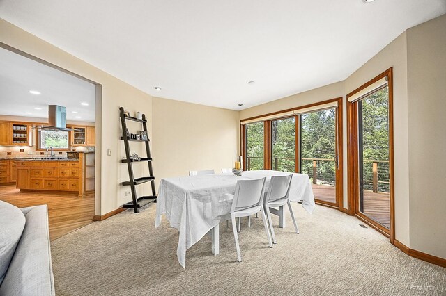 2111 Belleau Woods Ct, Wheaton, IL 60189 - dining area with plenty of natural light, recessed lighting, and baseboards