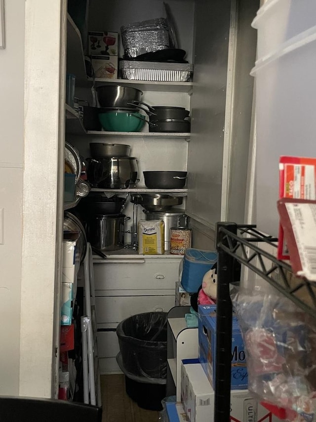 view of storage area