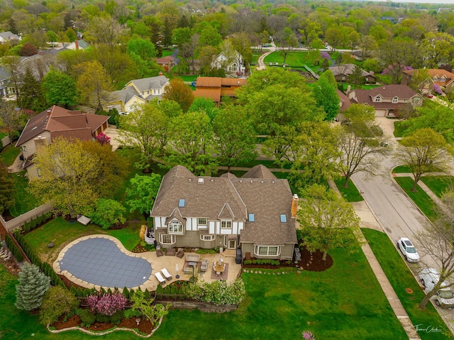 5930 Hillcrest Ct, Downers Grove, IL 60516 - drone / aerial view with a residential view