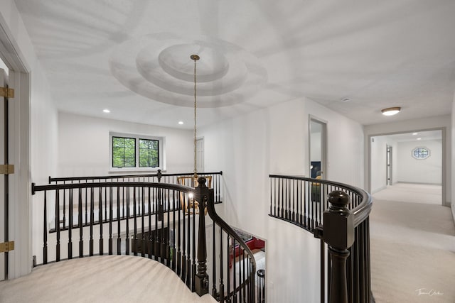 5930 Hillcrest Ct, Downers Grove, IL 60516 - stairs featuring carpet floors and recessed lighting