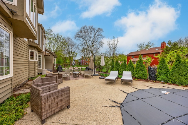 5930 Hillcrest Ct, Downers Grove, IL 60516 - view of patio featuring an outdoor living space