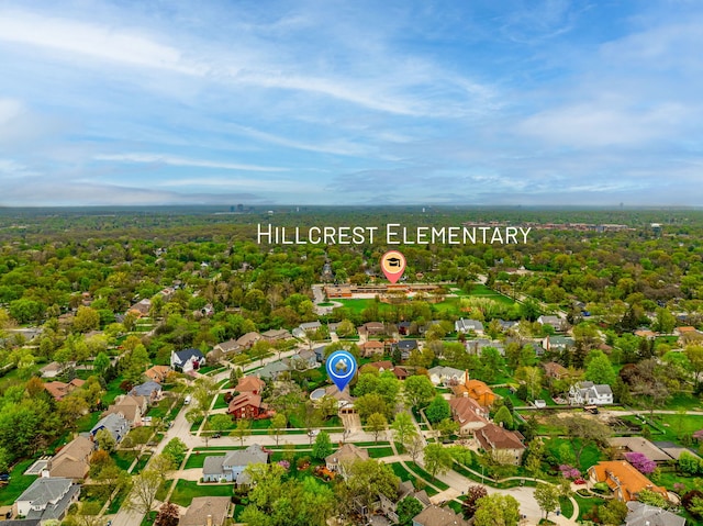 5930 Hillcrest Ct, Downers Grove, IL 60516 - birds eye view of property with a residential view