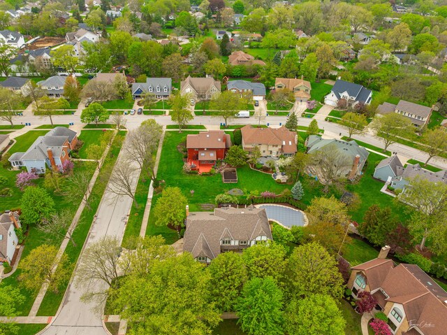 5930 Hillcrest Ct, Downers Grove, IL 60516 - aerial view featuring a residential view