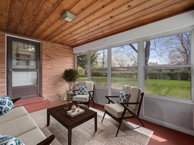 sunroom with a wealth of natural light