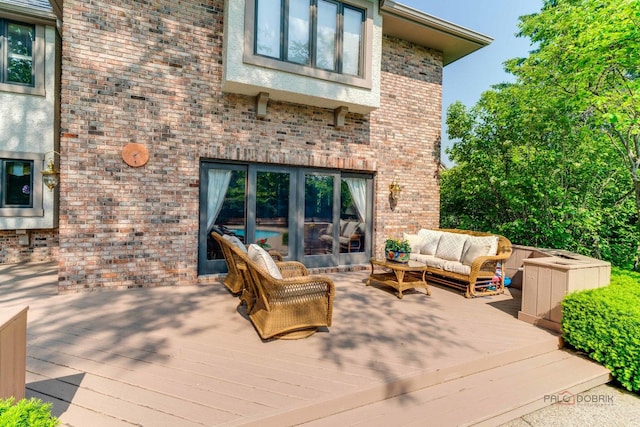 1330 Kurtis Ln, Lake Forest, IL 60045 - wooden terrace featuring an outdoor living space