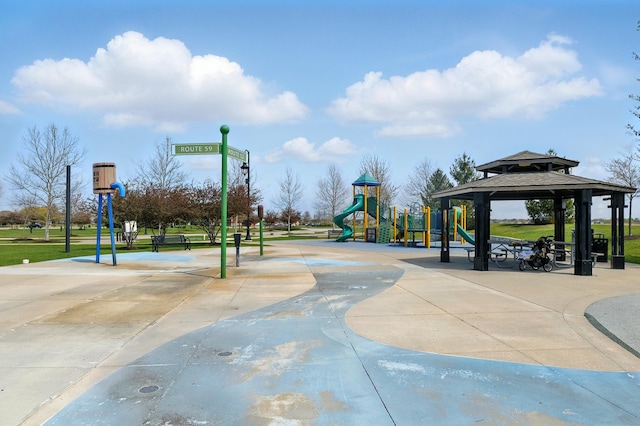 412 Towne Center Blvd, Shorewood, IL 60404 - view of home's community with a gazebo and playground community