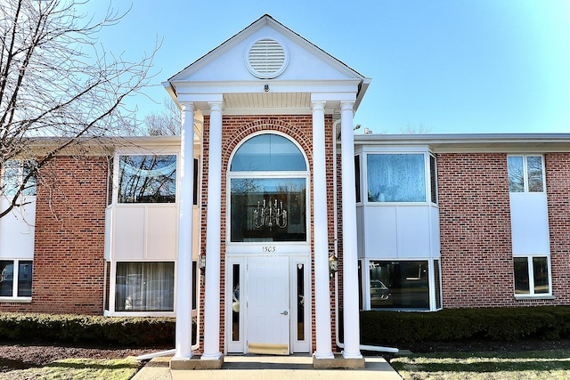1503 N Milwaukee Ave Unit 2B, Libertyville, IL 60048 - exterior space with brick siding
