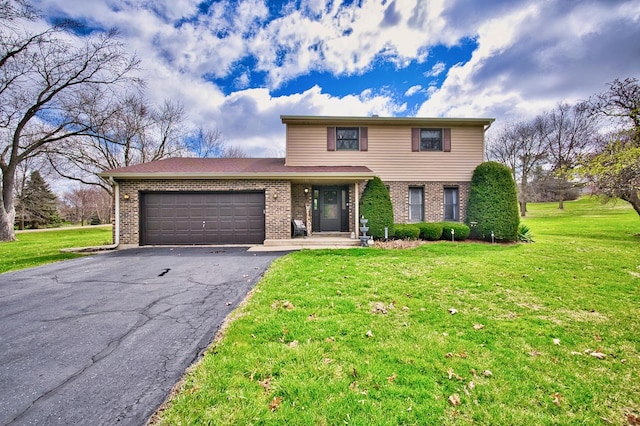 6004 Acorn Ct, Crystal Lake, IL 60014 - traditional-style house with brick siding, driveway, and a garage