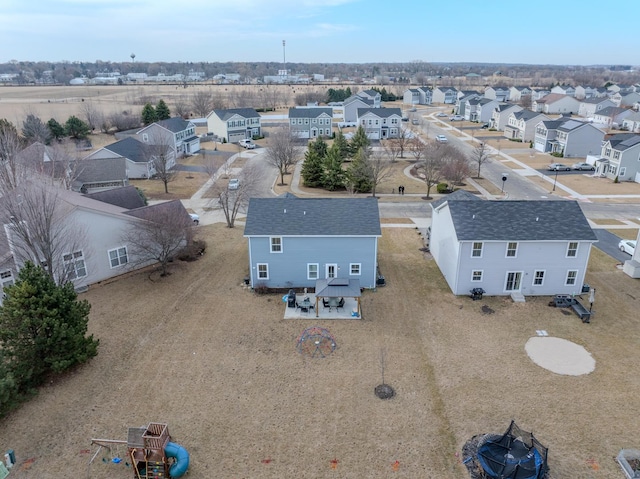 drone / aerial view featuring a residential view