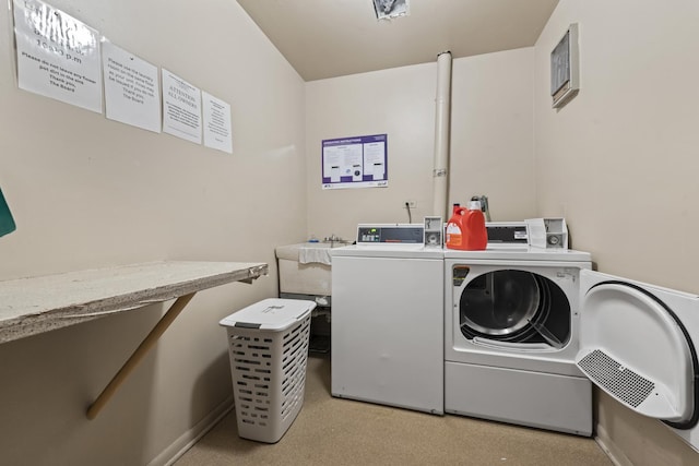 6135 W 94th St Unit C5, Oak Lawn, IL 60453 - communal laundry room featuring washing machine and clothes dryer and baseboards