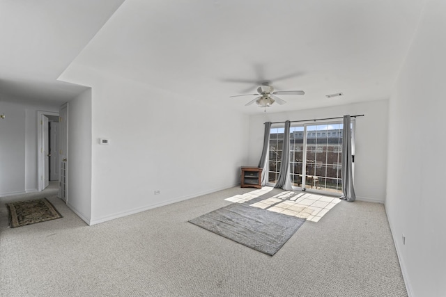 6135 W 94th St Unit C5, Oak Lawn, IL 60453 - unfurnished room with carpet flooring, ceiling fan, and baseboards