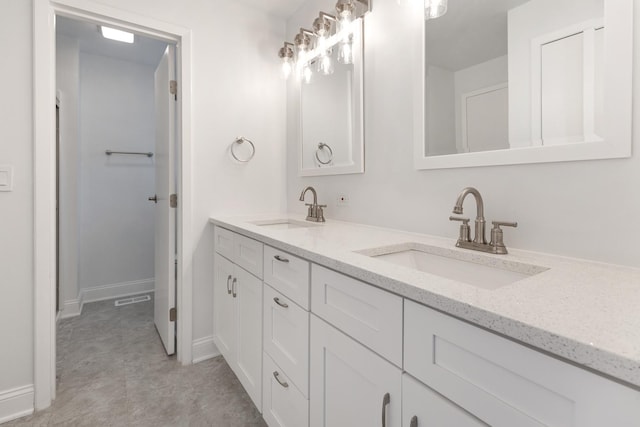 1062 Matfield Ct Unit 1062, Schaumburg, IL 60193 - bathroom with double vanity and baseboards