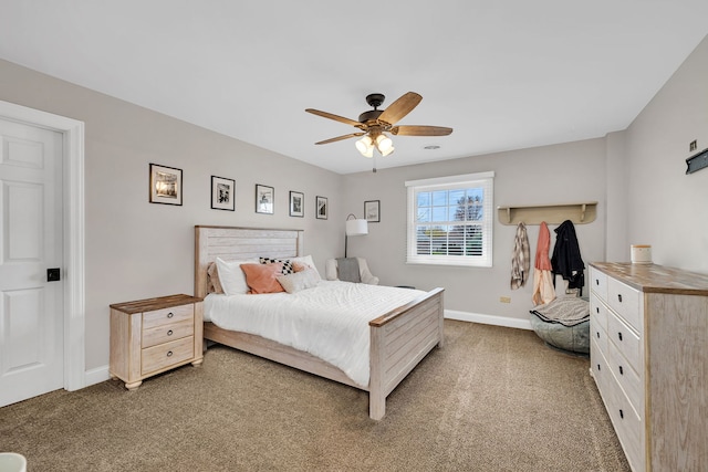 5255 Crescent Green Ct, Morris, IL 60450 - carpeted bedroom featuring a ceiling fan and baseboards
