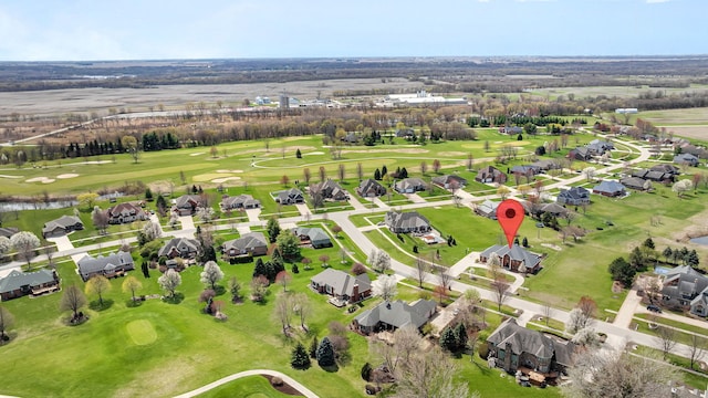 5255 Crescent Green Ct, Morris, IL 60450 - birds eye view of property featuring a residential view, golf course view, and a water view