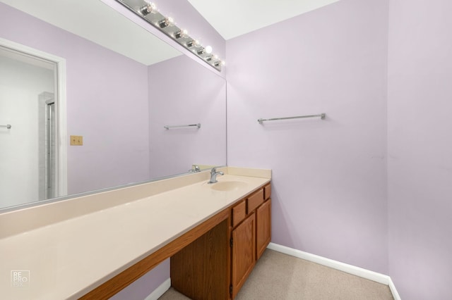 8235 Ripple Rdg, Darien, IL 60561 - bathroom with vanity and baseboards
