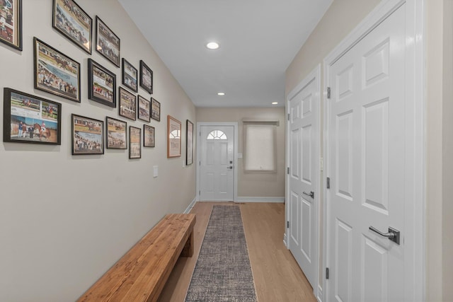 20 Colony Ln, Deerfield, IL 60015 - doorway to outside featuring wood finished floors, recessed lighting, and baseboards