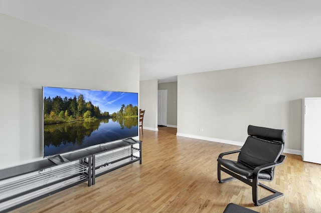 680 Marilyn Ave Unit 201, Glendale Heights, IL 60139 - sitting room with light wood-style floors and baseboards